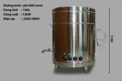 Alternative view of NỒI NẤU PHỞ INOX 160L