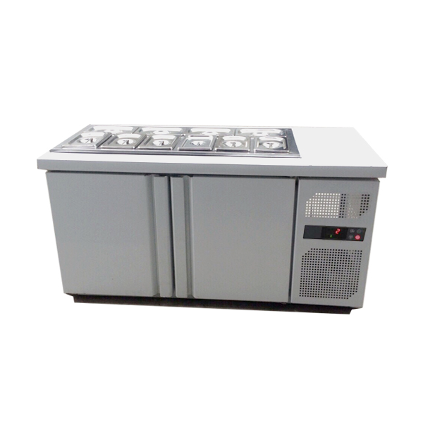 BÀN SALAD 1,2M 2 CÁNH INOX