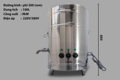 Alternative view of NỒI NẤU PHỞ INOX 100L