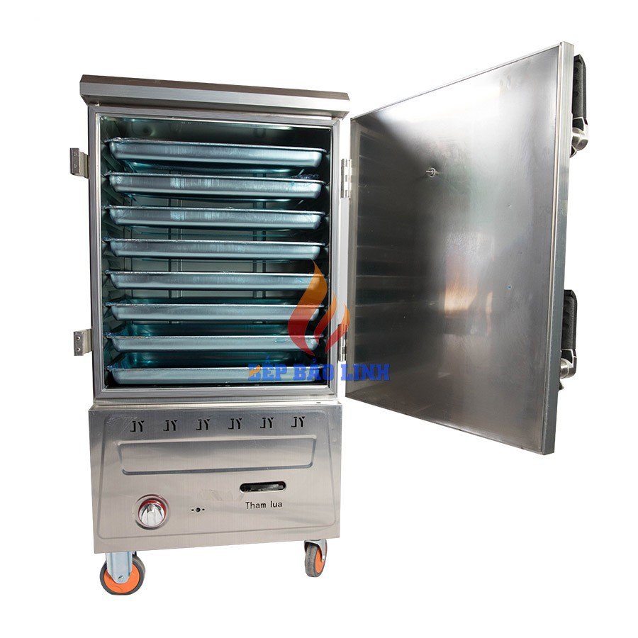 TỦ NẤU CƠM 8 KHAY DÙNG GAS